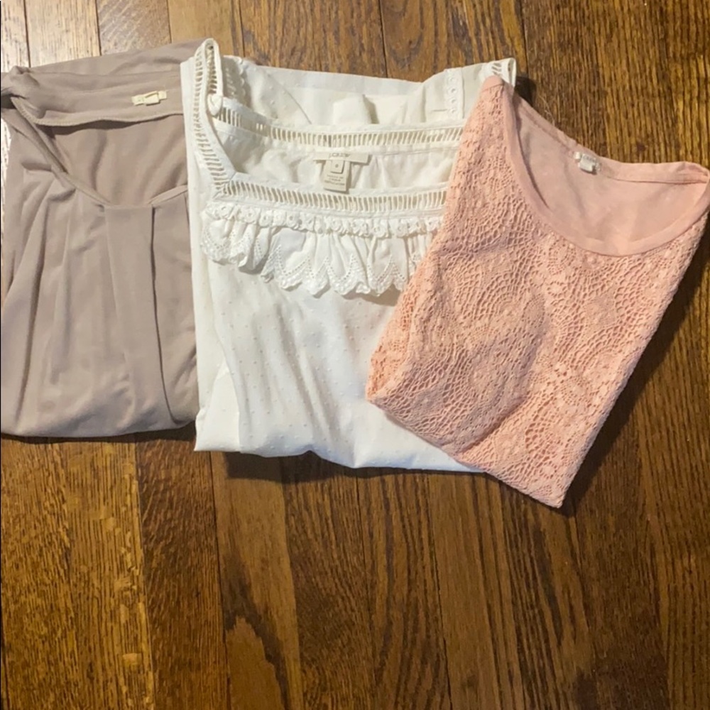 J Crew Shirt Bundle- 3 great gently worn tops